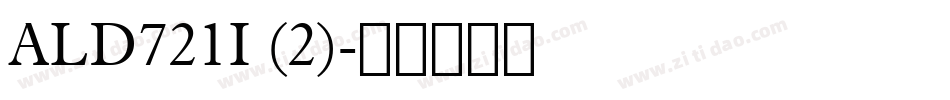 ALD721I (2)字体转换